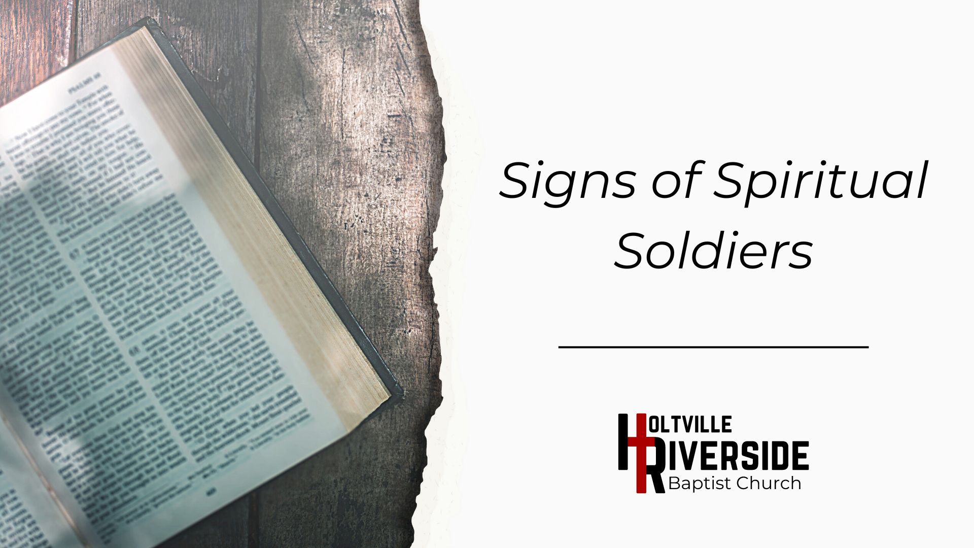 Signs of Spiritual Soldiers